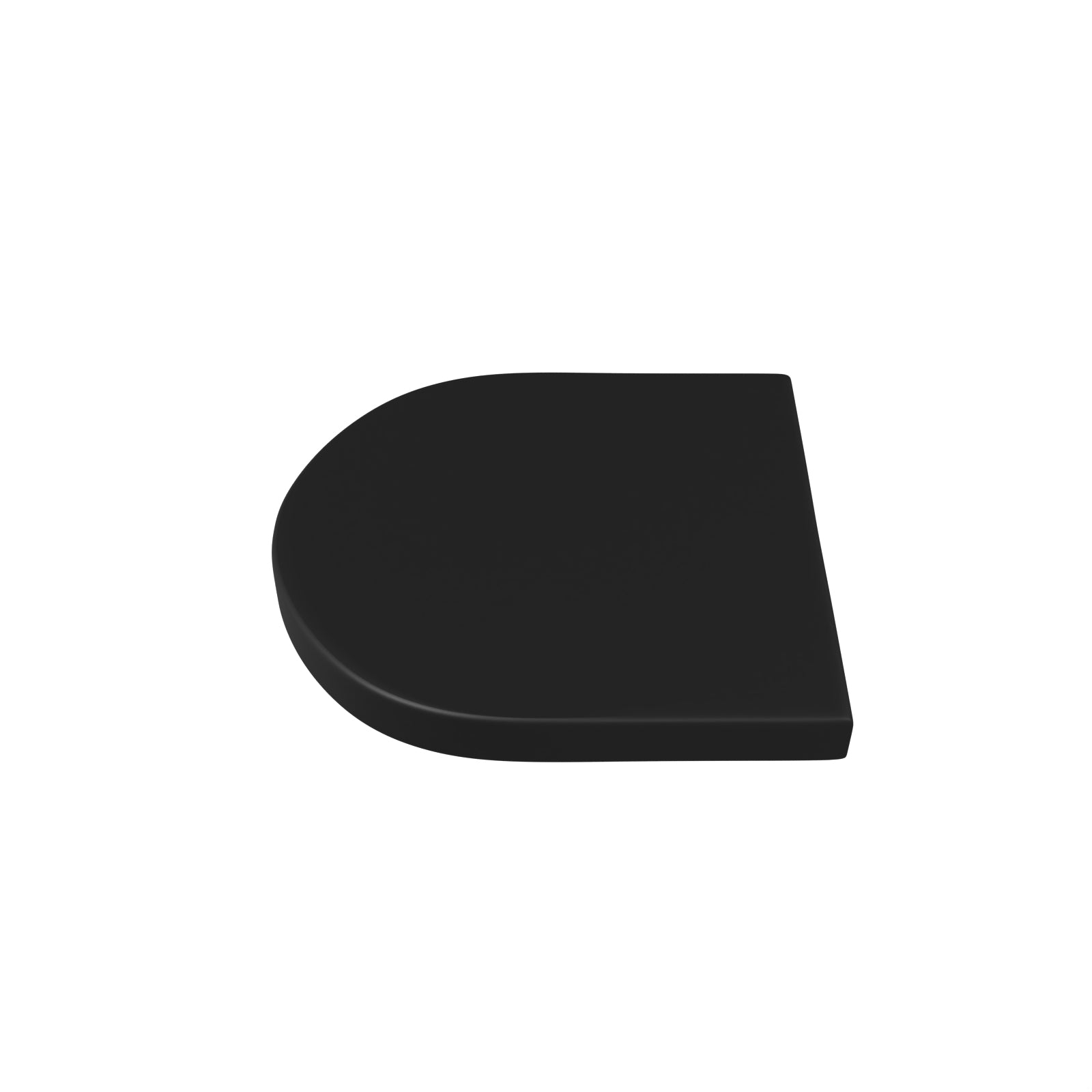 Round Thick Soft Close Toilet Seat and Seat Cover Matte Black - Image 3