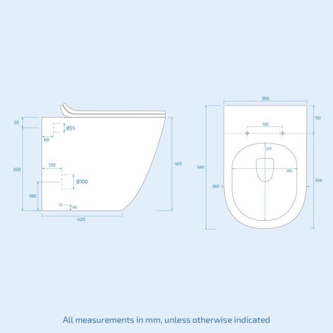 James 1000mm Vanity Basin Unit & Ellis Back To Wall Toilet Grey - Image 11