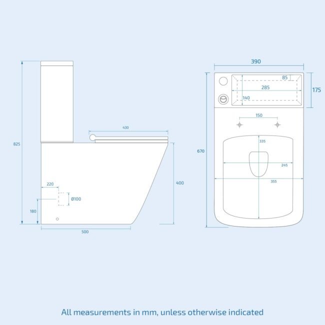 Nova 2 in 1 Combo Toilet and Basin Space Saver Unit - Image 11