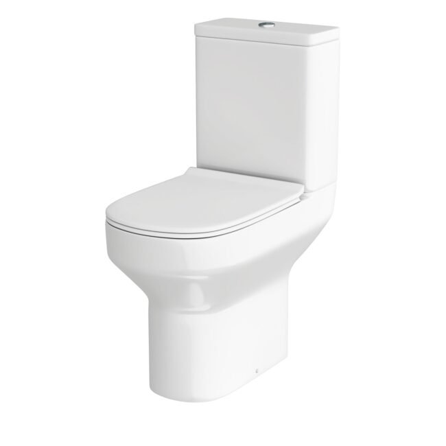 Modern Comfort Height Close Coupled Toilet Cistern & Soft Close Seat - Image 5
