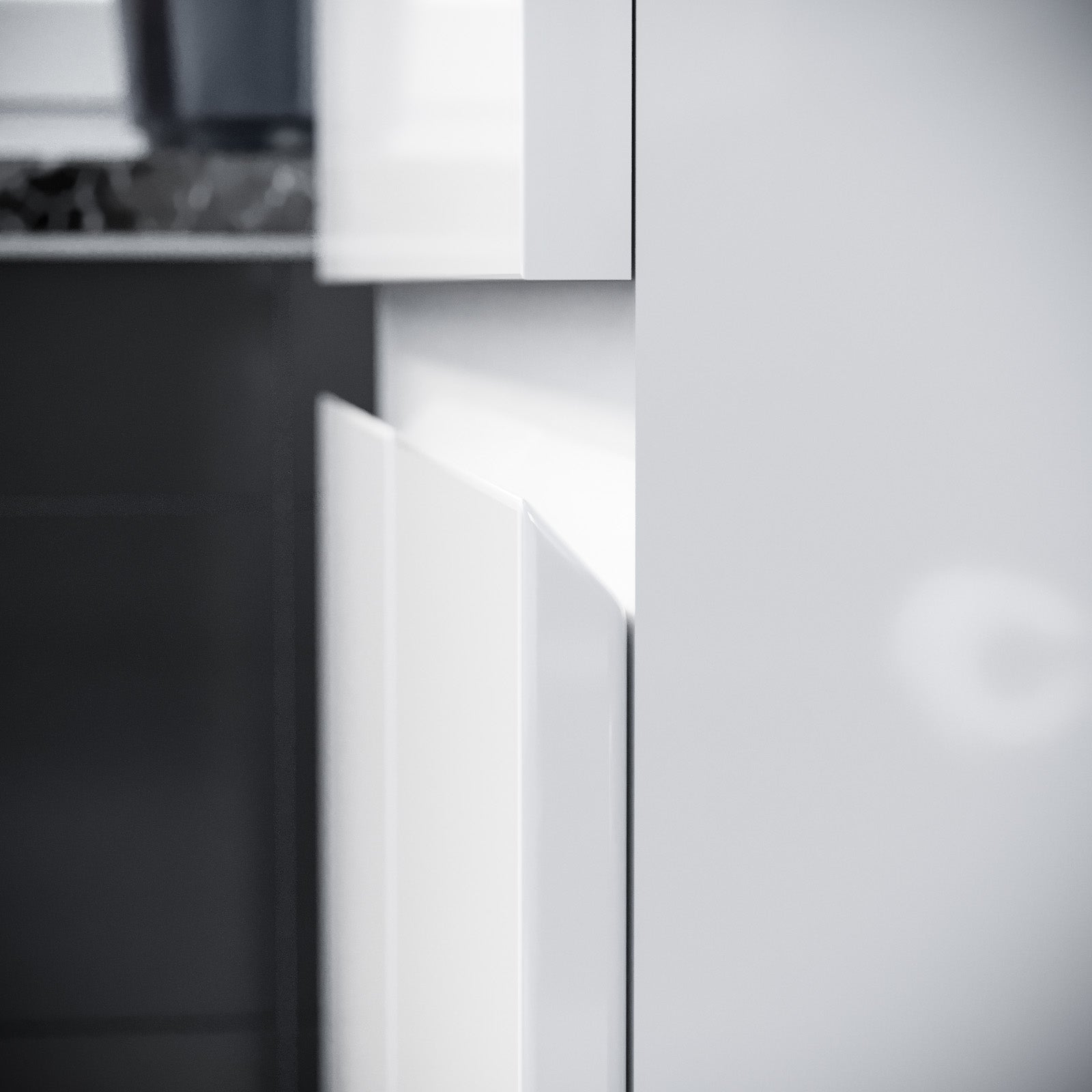 Alaska White 800mm PVC 2 Drawer Wall Hung Vanity Cabinet and Basin Sink Unit - Image 7