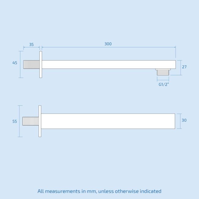 Rose Concealed Thermostatic Shower Mixer Abs Head & Power Massage Jet Set - Image 15