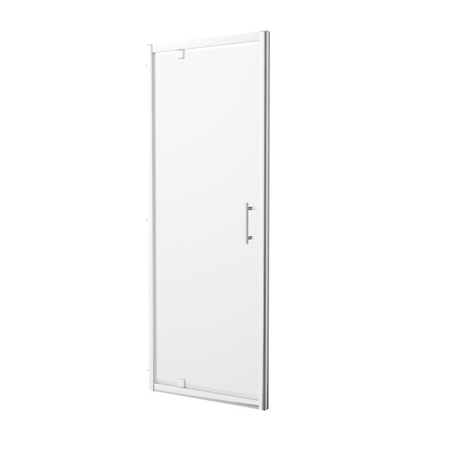 Saga 760mm Modern Pivot Shower Door Enclosure Screen Safety Glass - Image 4
