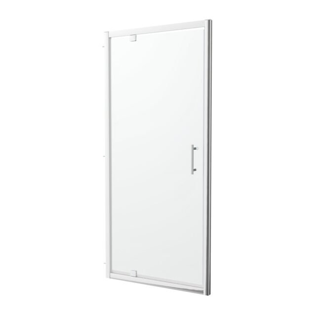 Saga 900mm Modern Pivot Shower Door Enclosure Screen Safety Glass - Image 5