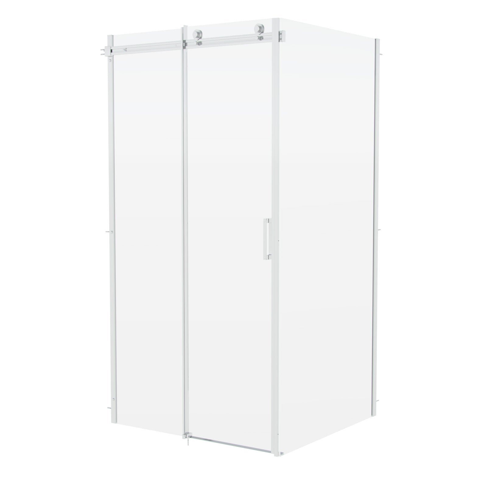 Saga Frameless Sliding Door 1200mm & Side Panel 800mm Shower Enclosure - Image 4