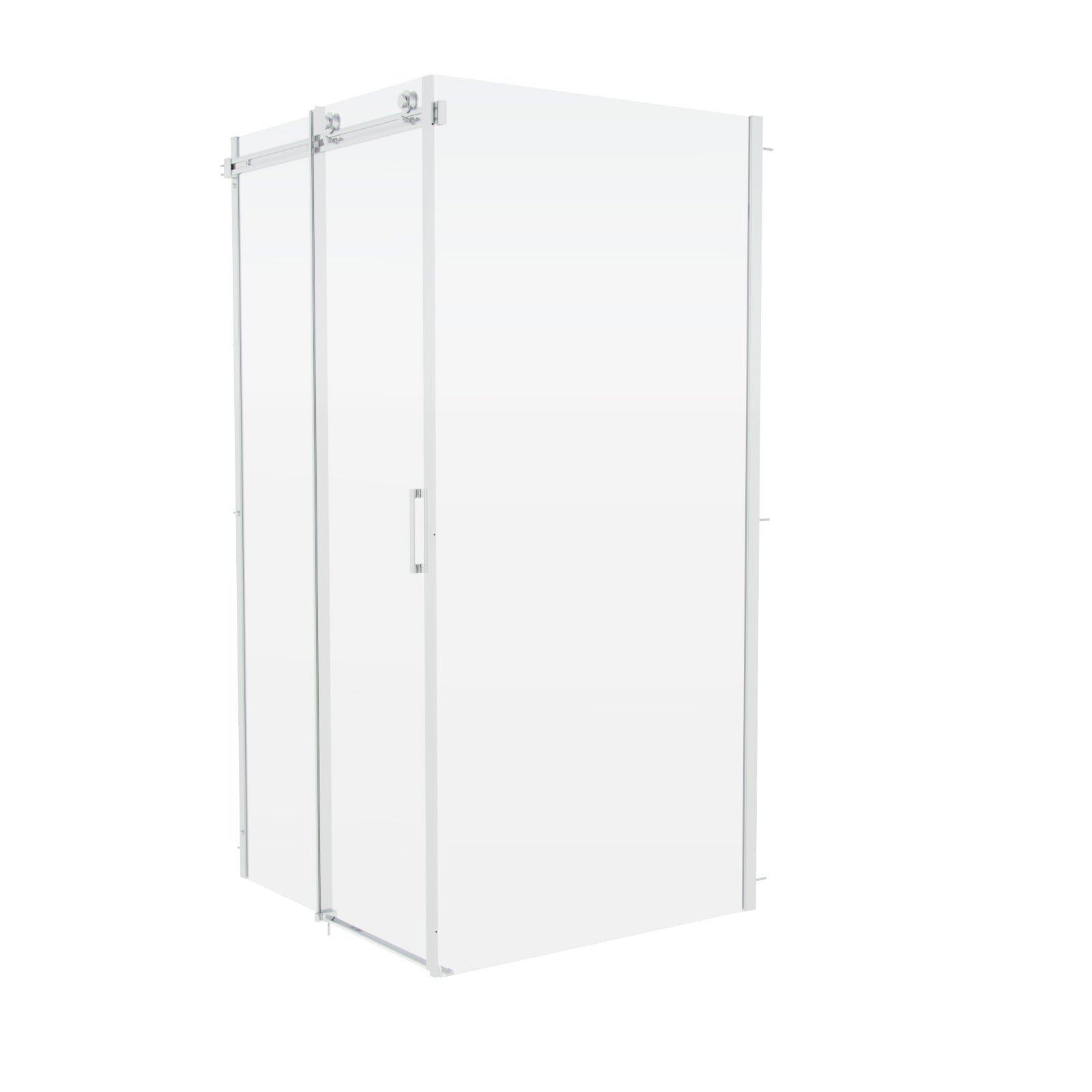 Saga Frameless Sliding Door 1200mm & Side Panel 800mm Shower Enclosure - Image 5