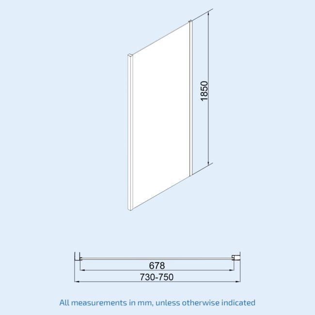 Magna Matte Black Framed Shower Enclosure Sliding Door. Frameless Glass Side Panel Screen & Tray - Image 16
