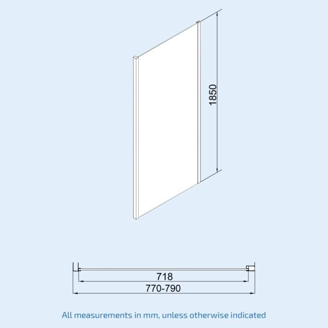 Manga 1100 x 800mm Brushed Brass Framed Shower Enclosure Sliding Door & Side Panel - Image 10