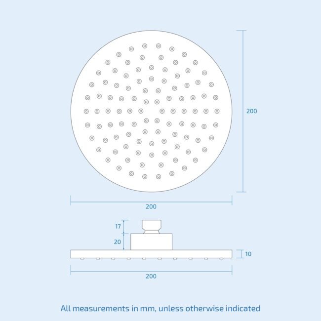 Flora 3 Dial 3 Way Round Set - Shower Head. Handset And Bath Filler Spout - Image 15
