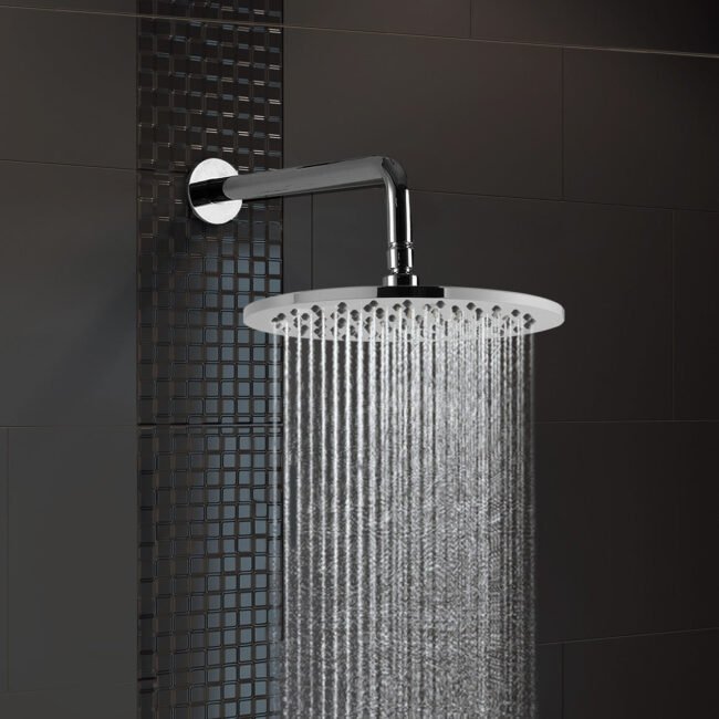 Flora 3 Dial 3 Way Round Set - Shower Head. Handset And Bath Filler Spout - Image 3