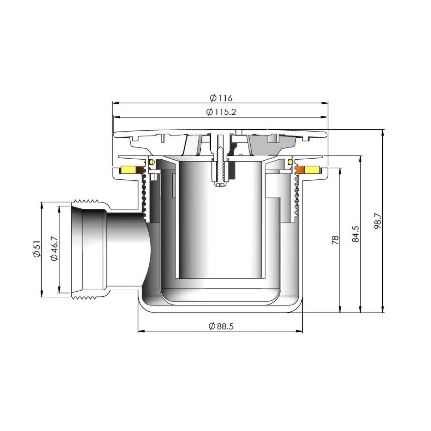 Ellen Rimless Close Coupled Toilet. Flat Pack Vanity Basin Unit. 800mm Quadrant Shower Enclosure and Shower Tray Suite White - Image 19
