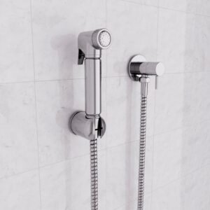 Modern Bathroom Chrome Douche Bidet Spray + Thermostatic Mixing Valve 15mm