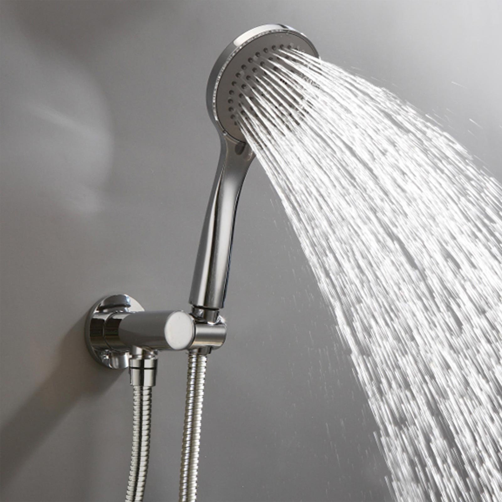 Beechwood Complete Shower Kit Set Including A 3 Mode Handset.1.5m Shower Hose And Fixed Adjustable Outlet Bracket