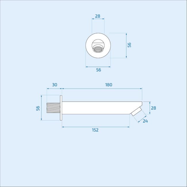 Flora 3 Dial 3 Way Round Set - Shower Head. Handset And Bath Filler Spout - Image 13