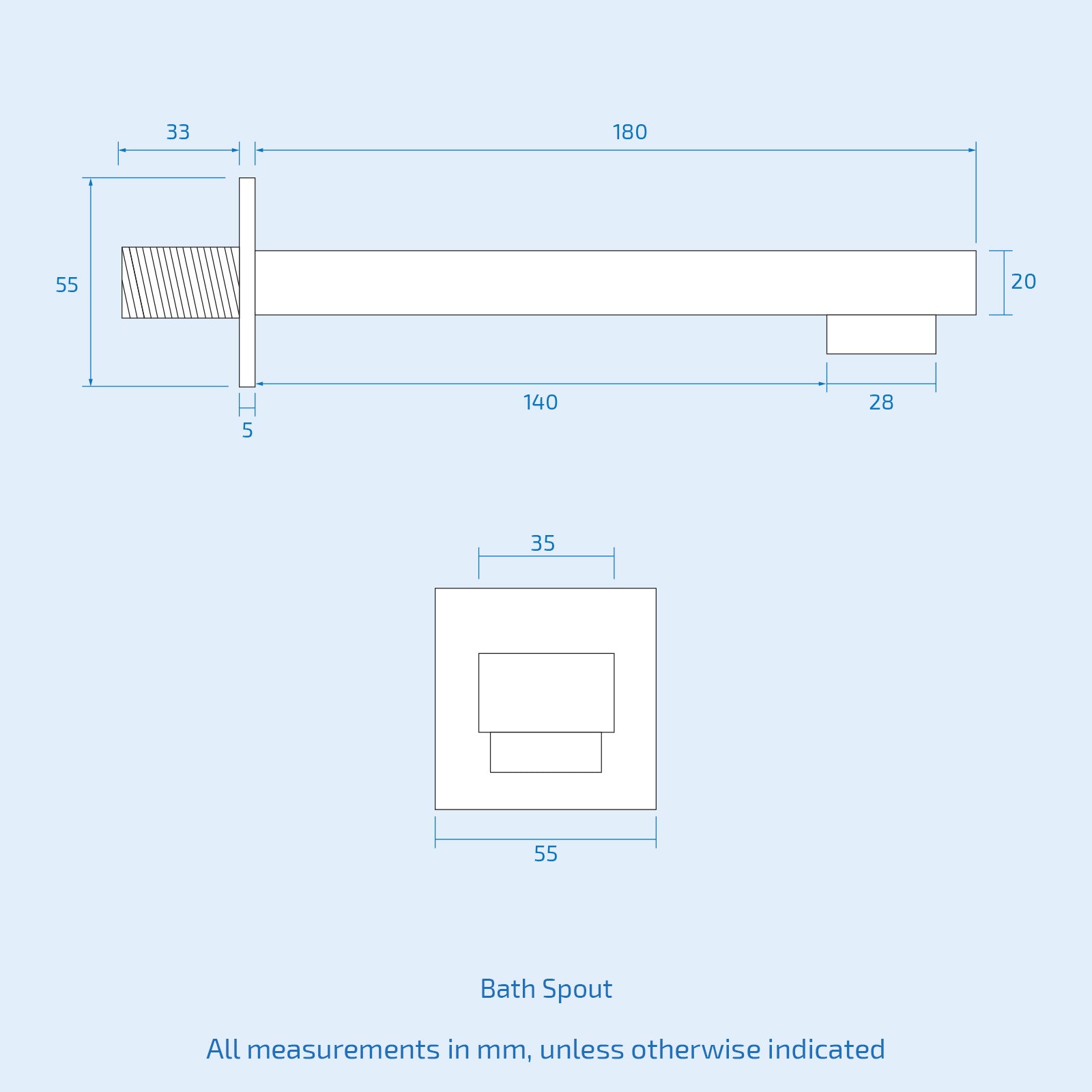 Olive Square 3 Way Concealed Thermostatic Shower Mixer Valve. Ceiling Shower Head. Handset. Spout Set Chrome - Image 9