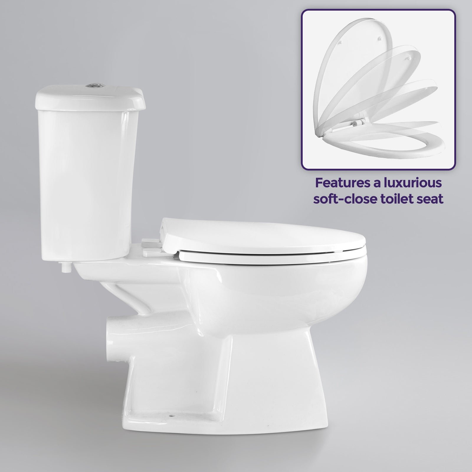 Senore White 1700mm P-Shaped Bath and Screen Basin Flat Pack Vanity Unit Close Coupled Toilet Mono and Shower Mixer Taps & Wastes - Image 7