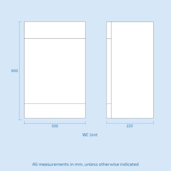 Afern 500mm BTW WC Unit Gloss White - Image 4