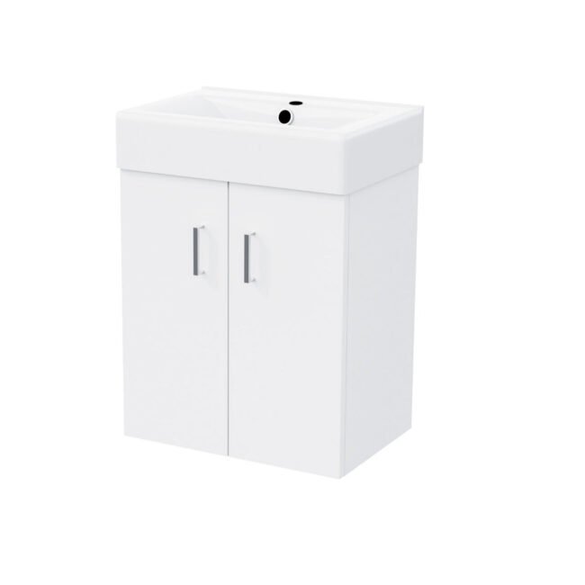 Nanuya Bathroom Suite 450 Wall Hung Vanity & WC Toilet Pan - Image 7