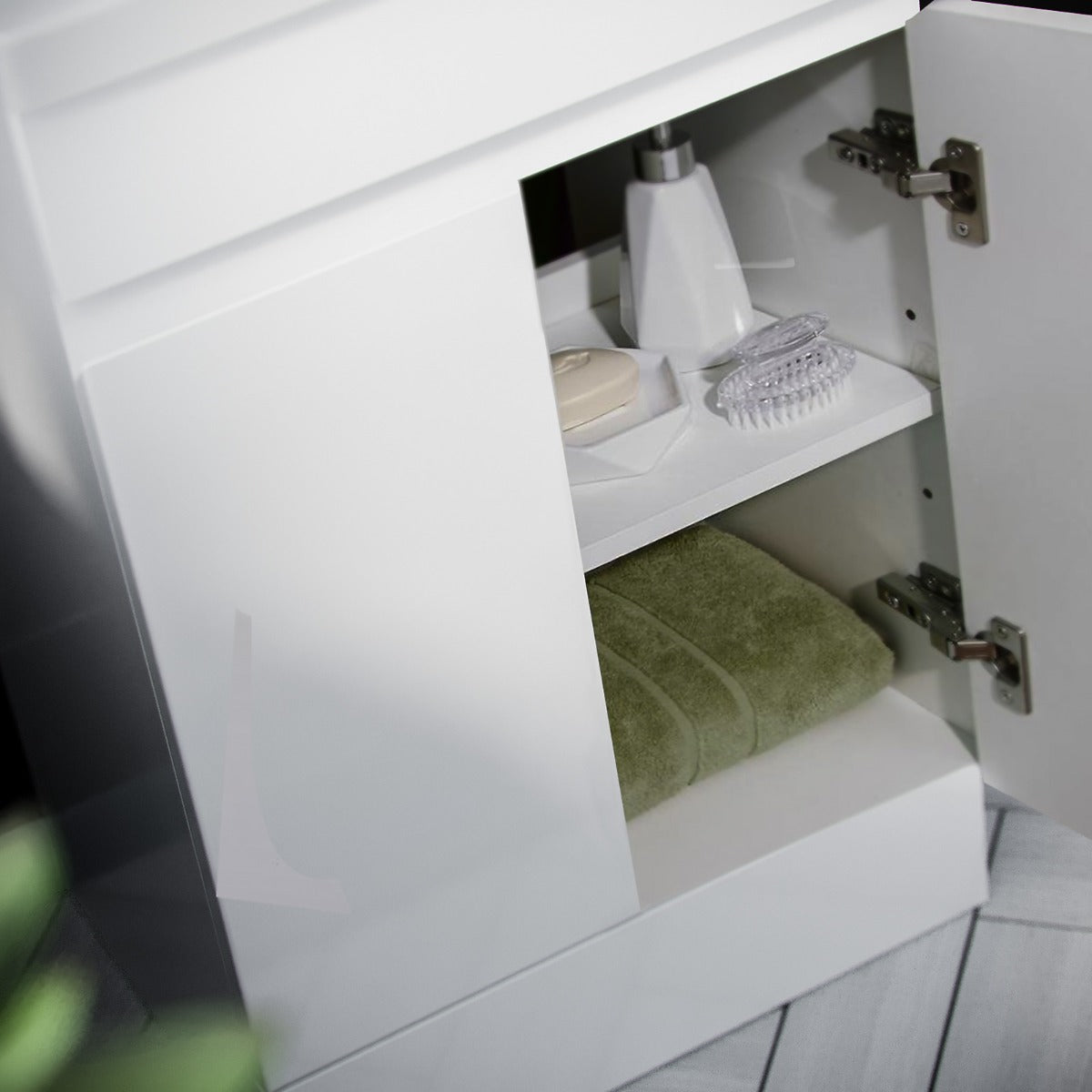 Alaska 600mm Basin Vanity Unit White - Image 6