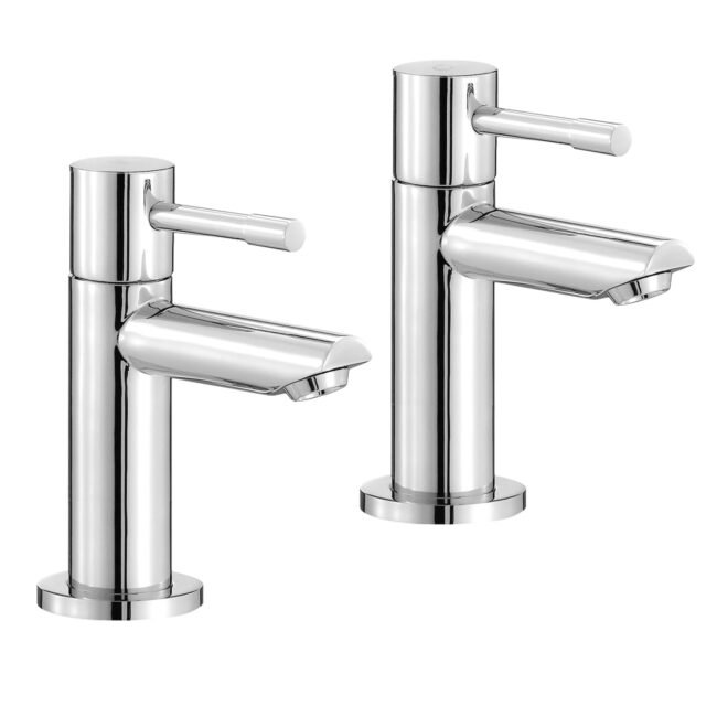 Marc Cloakroom Chrome Single Pair Of Hot And Cold Basin Sink Taps - Image 5