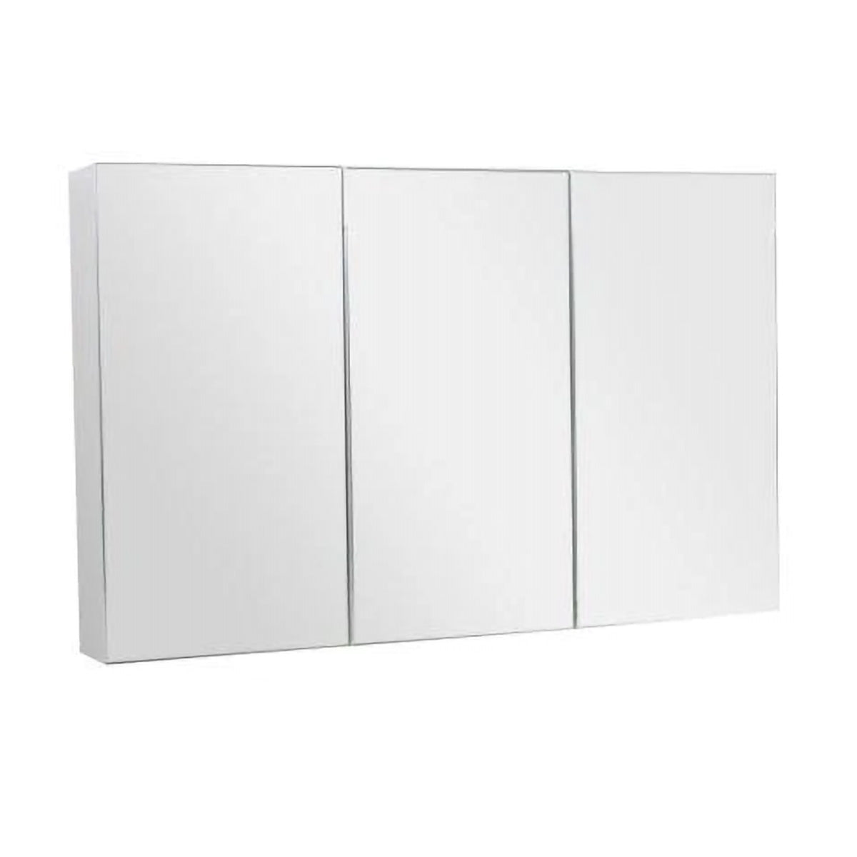 McCann 1200mm Mirror 3 Door Shaving Cabinet White - Image 2