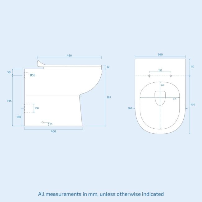 James White 1000mm Freestanding Slimline Vanity Basin WC Unit & BTW Toilet - Image 10