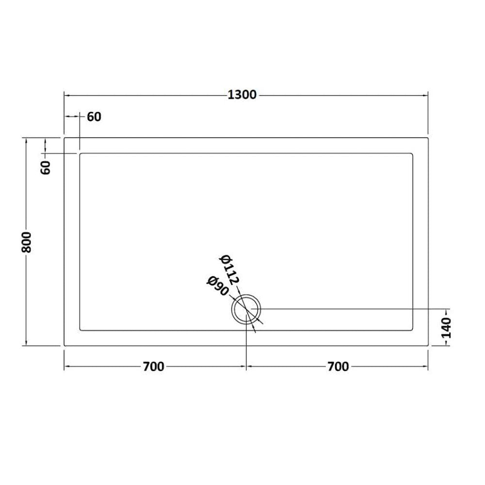 Rectangular Stone Resin Shower Tray For Walk in Wet Room - Image 19