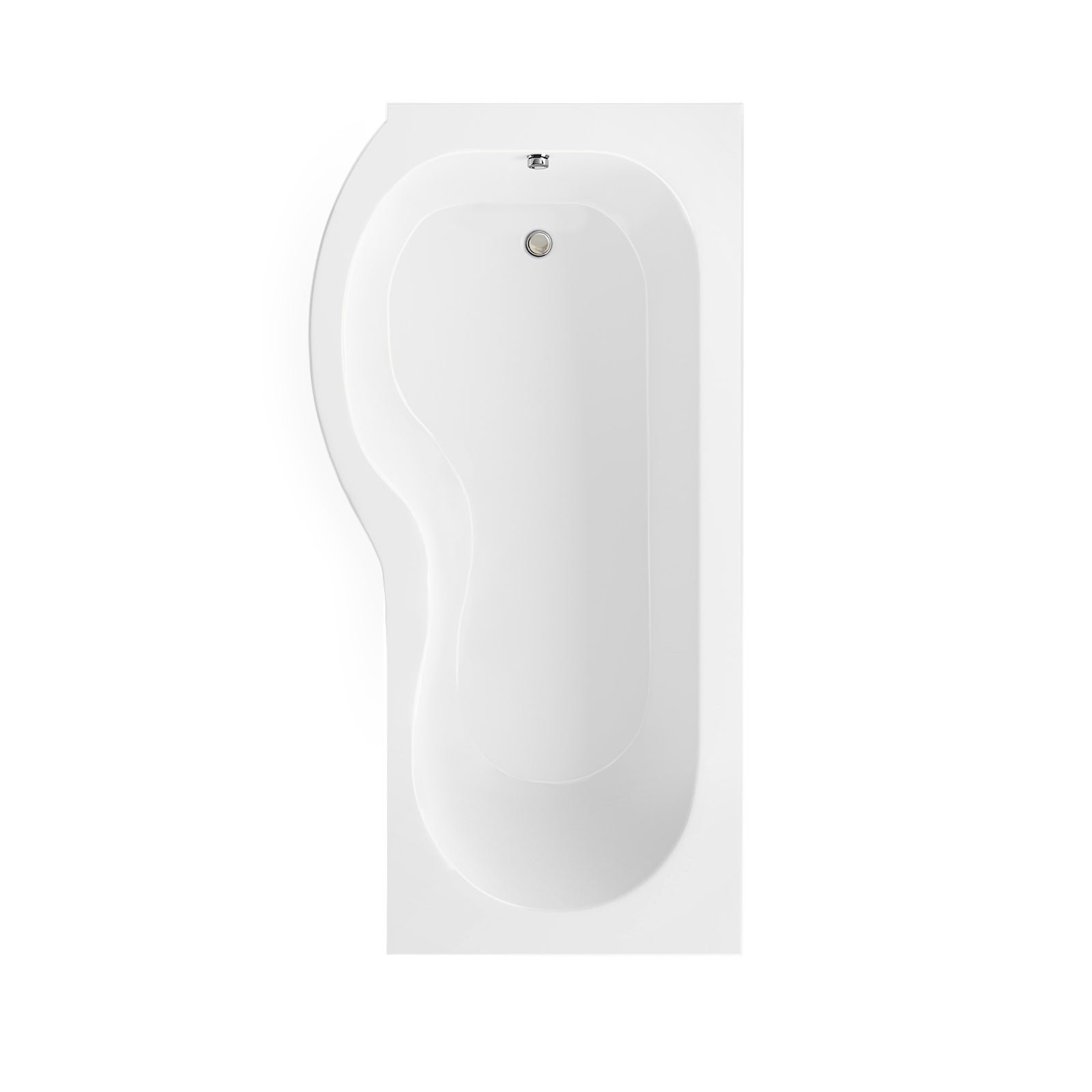 Senore White 1700mm P-Shaped Bath and Screen Basin Flat Pack Vanity Unit Close Coupled Toilet Mono and Shower Mixer Taps & Wastes - Image 3