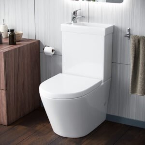 Pilton 2 in 1 Close Coupled Pan. Cistern. Seat & Mono Basin Mixer Tap