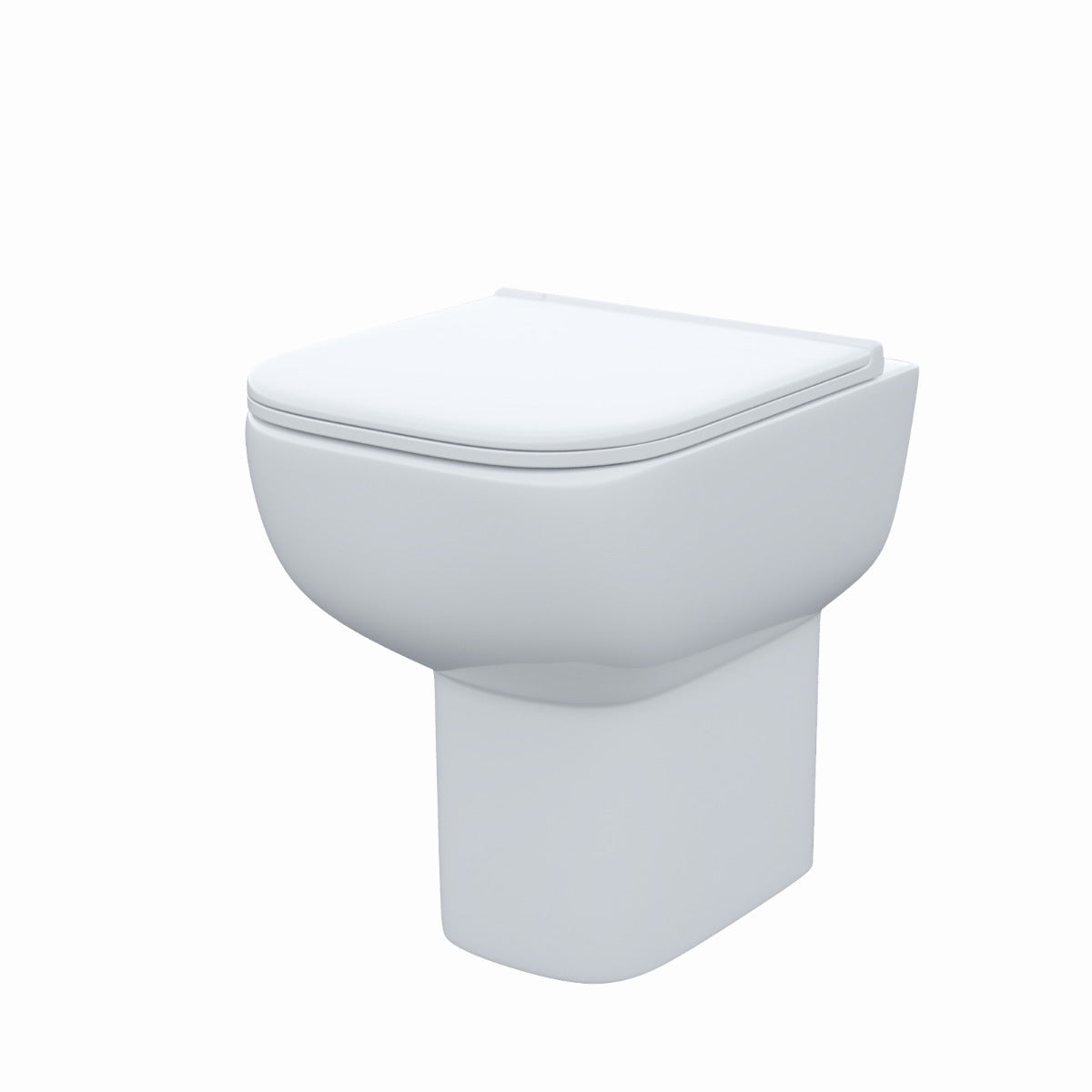 Comfort Height Rimless Back To Wall Pan & Soft Toilet Seat - Image 7