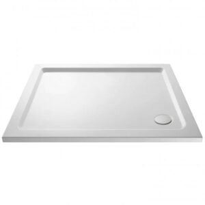 Slim 900 x 700 Rectangular Stone Resin Shower Tray For Wetroom Enclosure