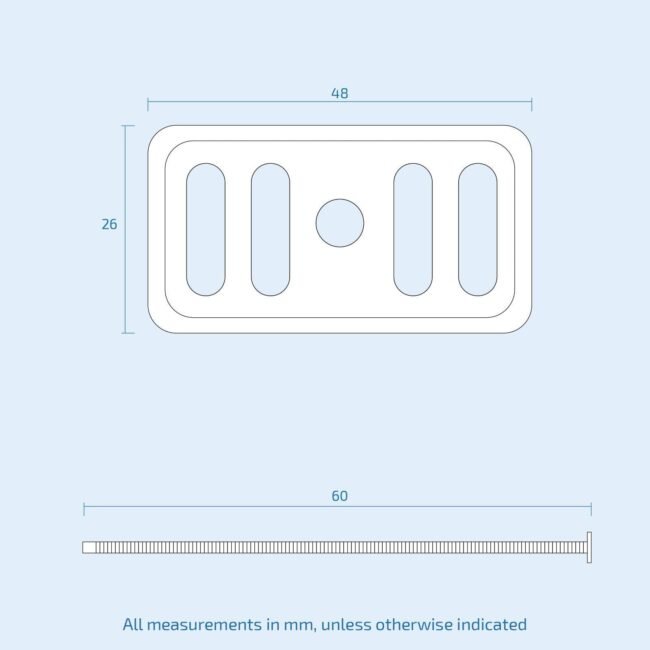 Chrome Bathroom / Kitchen Basin Sink Decorative Overflow Cover Plate And Bolt - Image 4