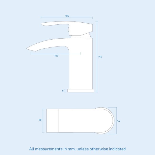 Merton 600mm White Basin Vanity Unit and Tap Set - Image 6