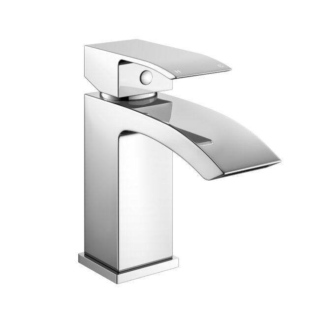 Merton Basin Vanity Unit and Waterfall Mono Mixer Tap and Waste Set - Image 5