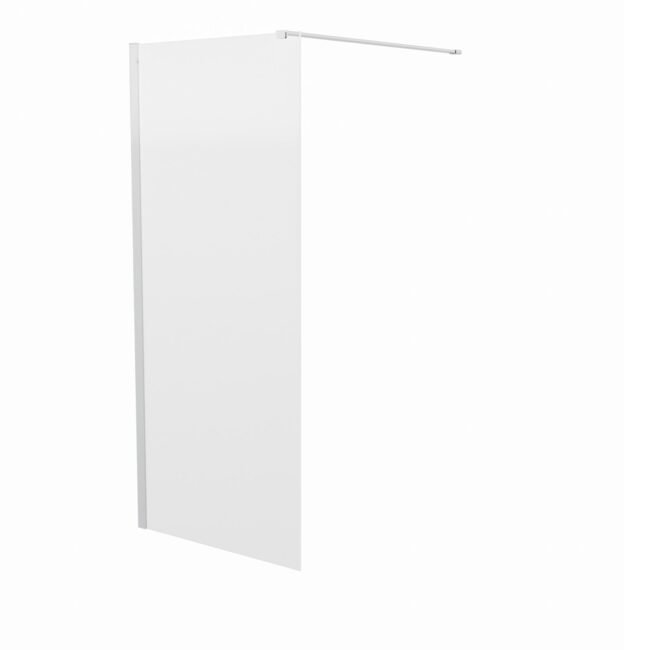 Chrome 800 Wet Room Screen 8mm Tempered Glass with 300mm Return Panel - Image 7
