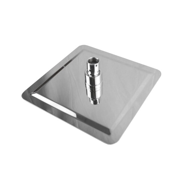 Modern Square 400mm x 4mm Ultra Thin Shower Head Chrome Finish - Image 4