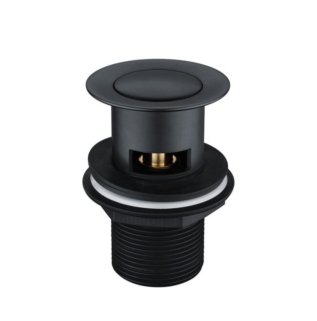Vago Modern Matte Black Waterfall Basin Mixer Tap & Bath Shower Mixer With Handset Kit - Image 10