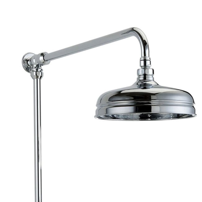 Amelie Traditional 2 Outlet Exposed Shower Thermostatic Shower Bar Mixer Valve & Riser Rail Kit Set - Image 5